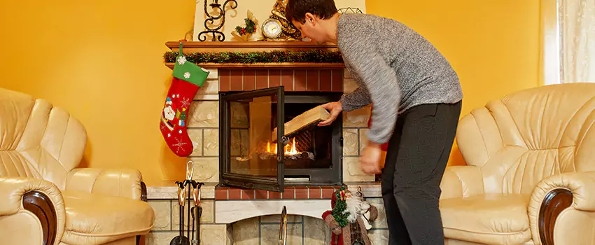 Rusted Metal Fireplace Restoration in Santa Fe Springs, California